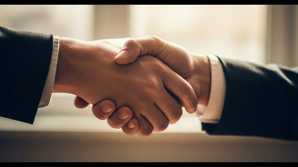 Plan serré sur un geste d'accueil chaleureux, une main tendue ou une porte ouverte vers la lumière, symbolisant l'inclusion.