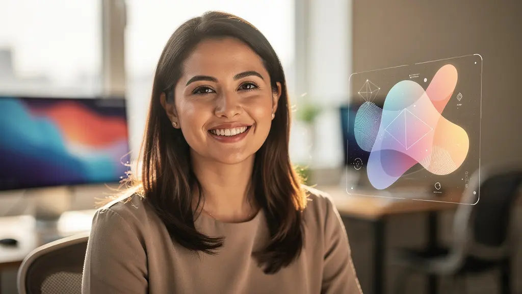 Agent de service client assisté par IA travaillant dans un environnement moderne