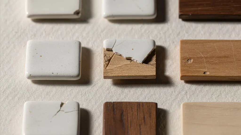 Vue macro de centaines de petits objets identiques soigneusement alignés, symbolisant l'inventaire méticuleux des composants d'interface.