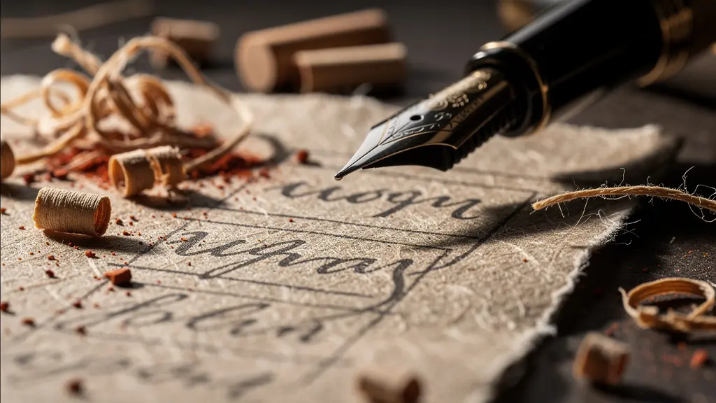 Vue macro texturée de matériaux bruts de création, comme du papier, de l'encre ou des croquis flous, évoquant le processus créatif.