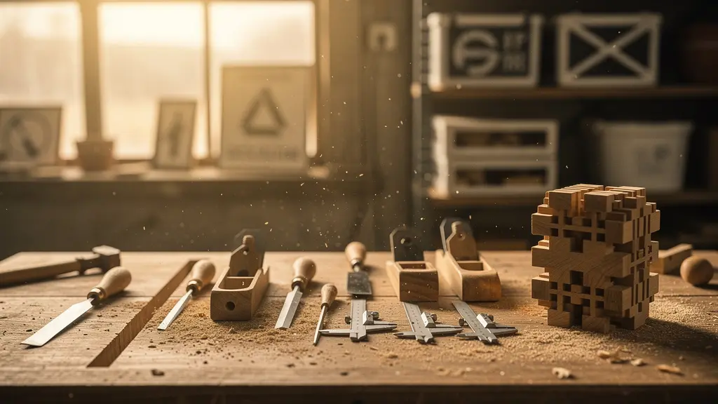 Métaphore visuelle de l'équilibre entre spécialisation et polyvalence dans le développement web full-stack