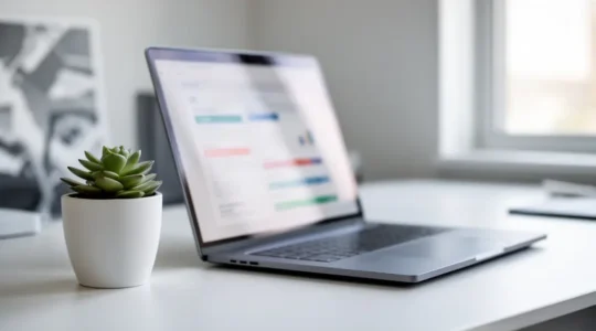 Dashboard GA4 affichant des métriques de consentement et des courbes de données modélisées