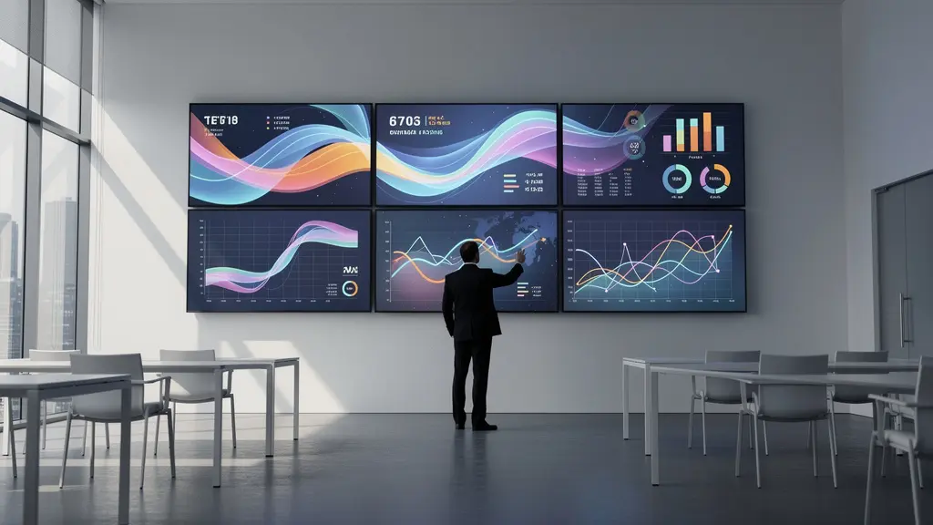 Dashboard KPI e-commerce avec graphiques de rentabilité et indicateurs de performance