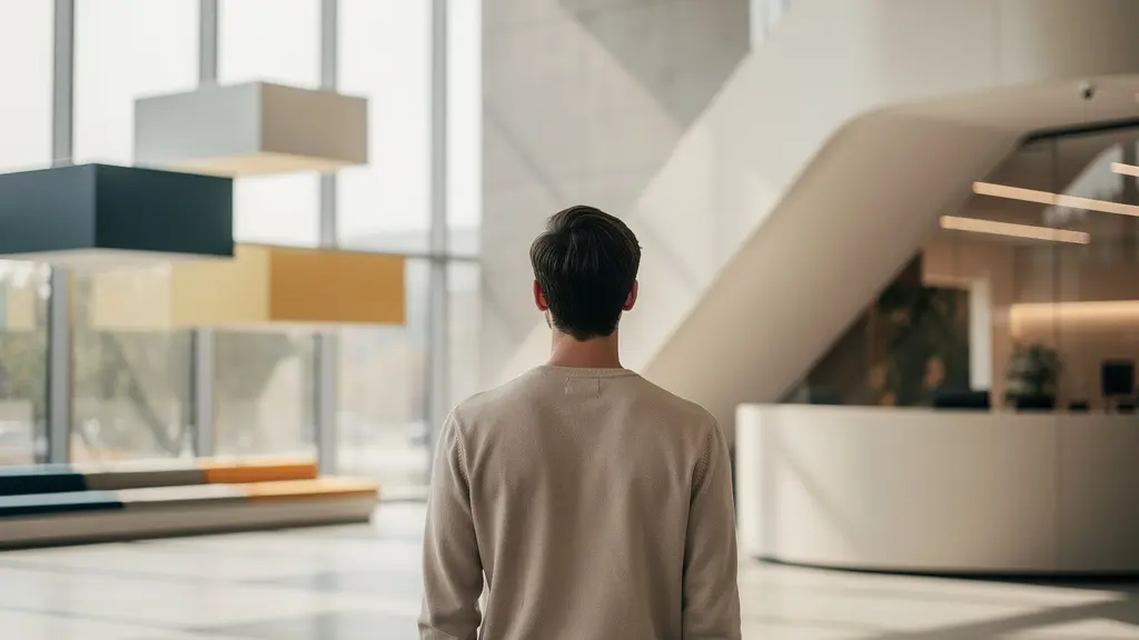 Personne réfléchissant devant deux chemins de formation professionnelle