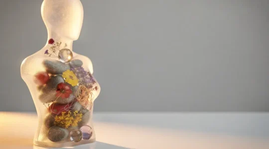 Métaphore visuelle de la compréhension profonde des motivations clients au-delà des apparences démographiques