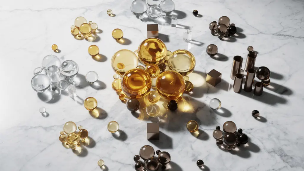 Visualisation abstraite d'une segmentation client avec différents groupes représentés par des formes géométriques colorées